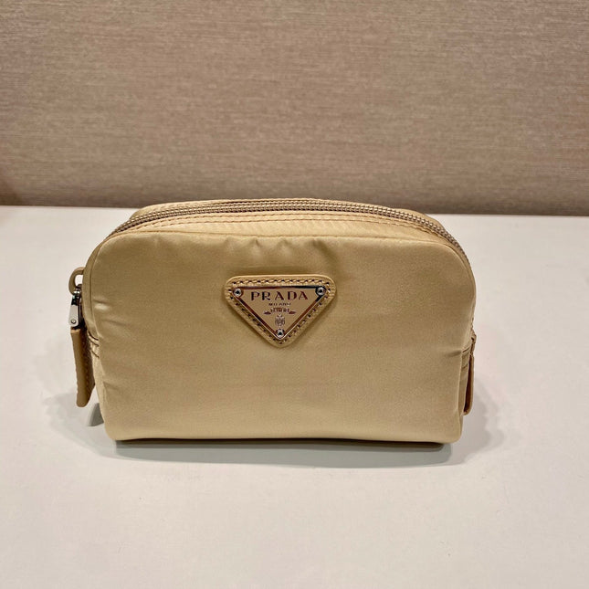 PRA CLUTCH 12 IN TAN BROWN RE-NYLON