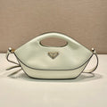 DUMPLING BAG 30 IN WHTE CALFSKIN