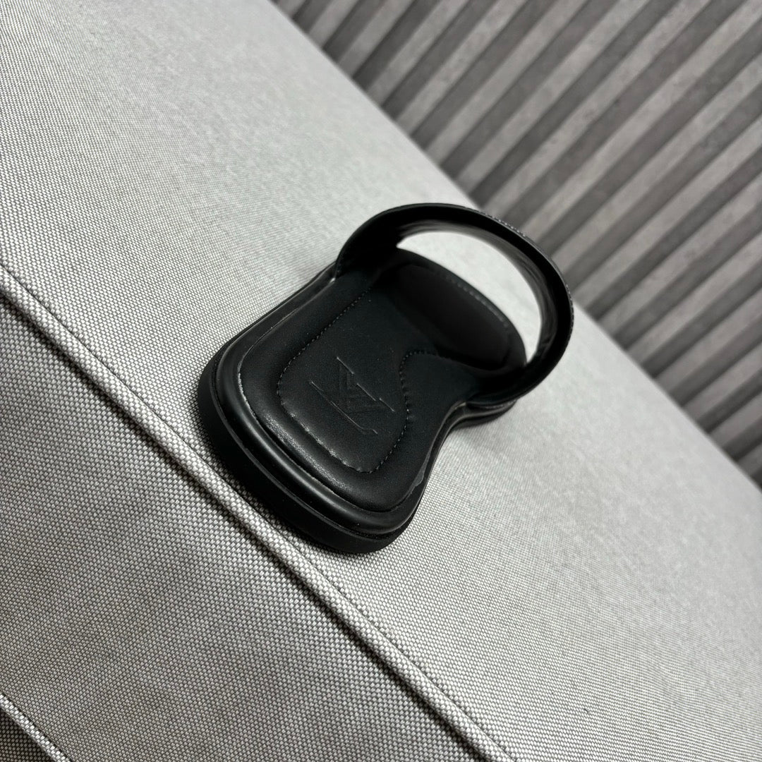 LV VENICE MULE SLIPPERS BLACK DAMIER
