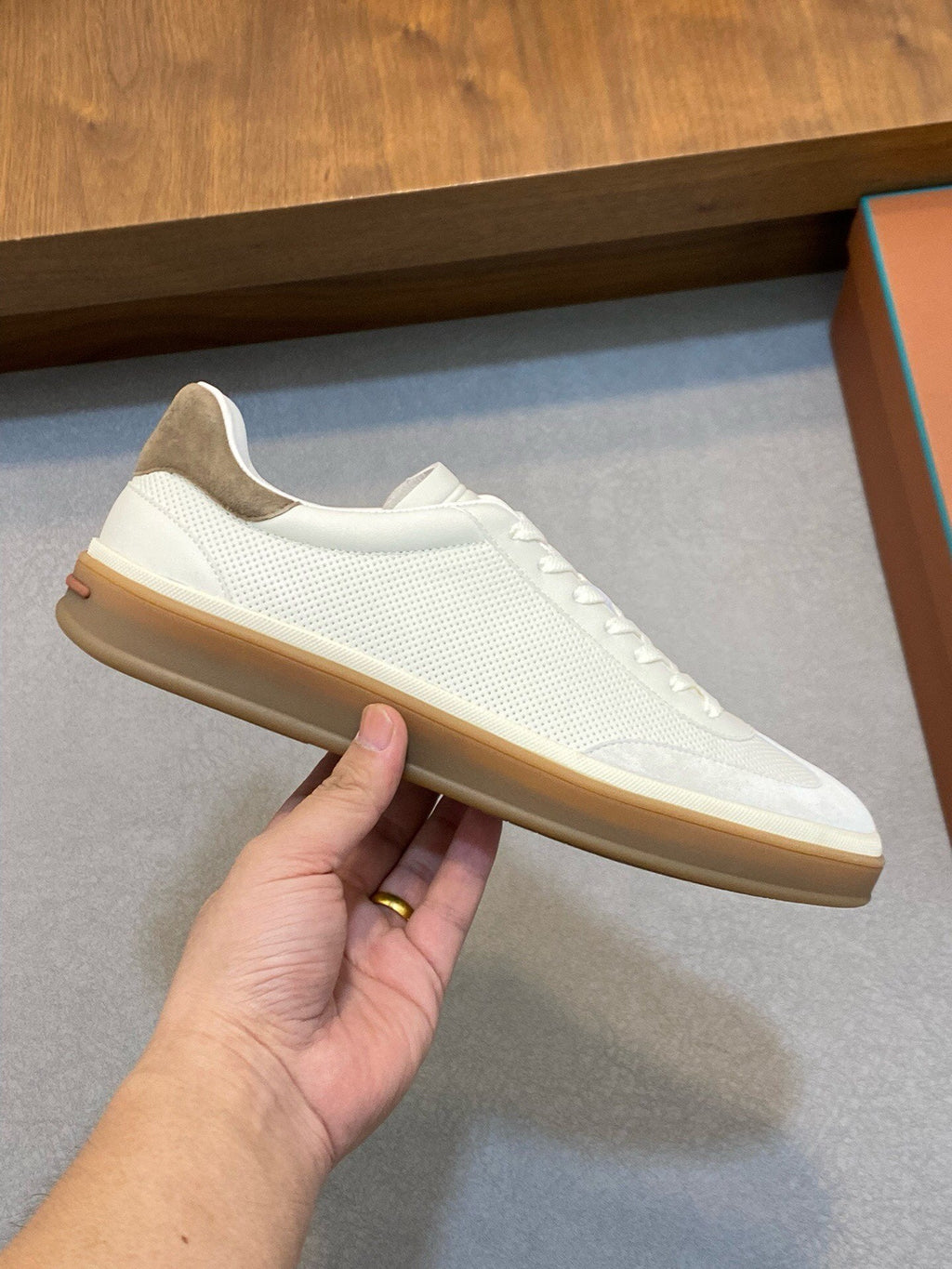 LP 360 TENNIS WALK SNEAKERS CLOUD MESH CALFSKIN