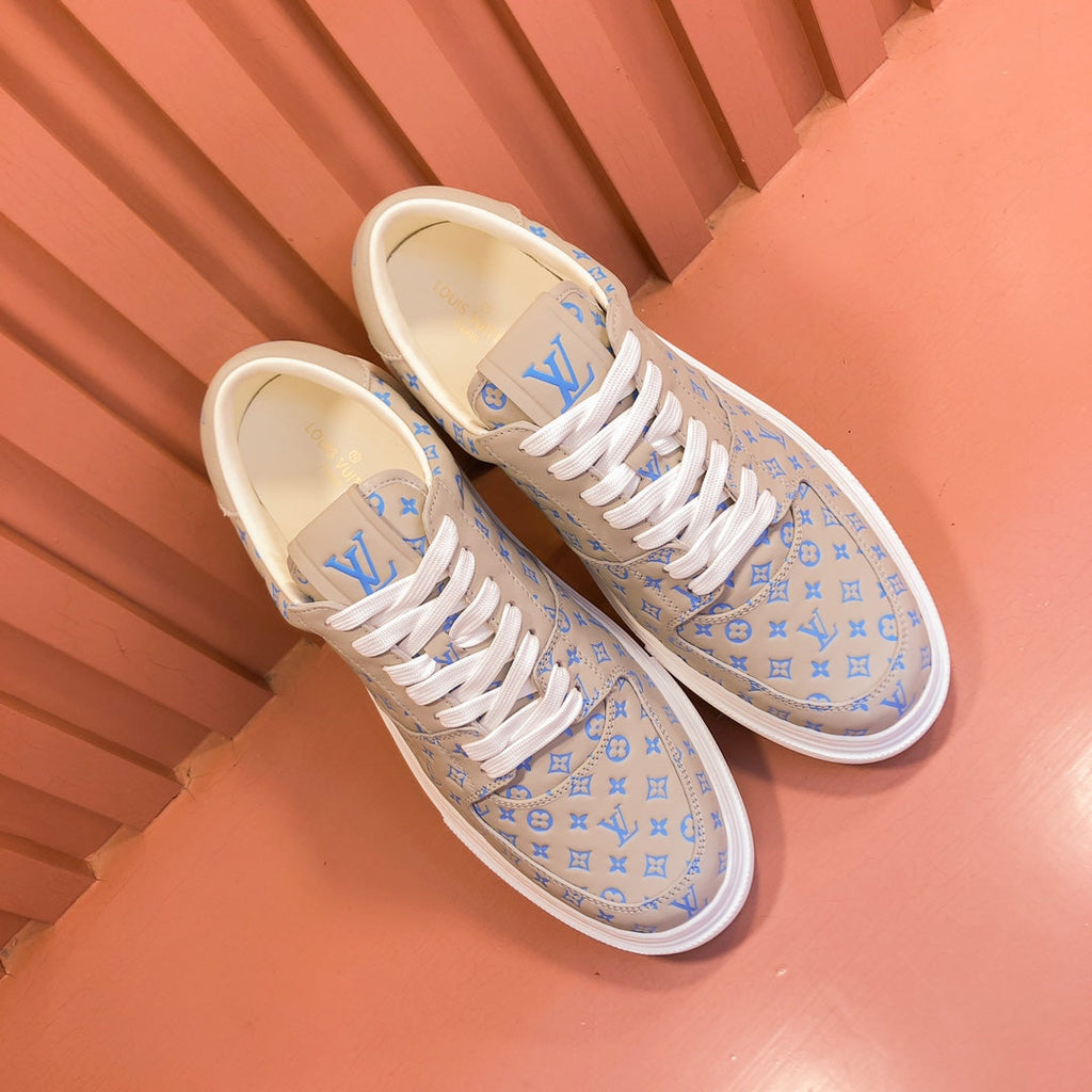LV TRAINER SNEAKER IN CAMEL BEIGE MONOGRAM CALFSKIN