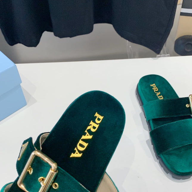 PRA SLIDES SANDALS OCEAN VELVET