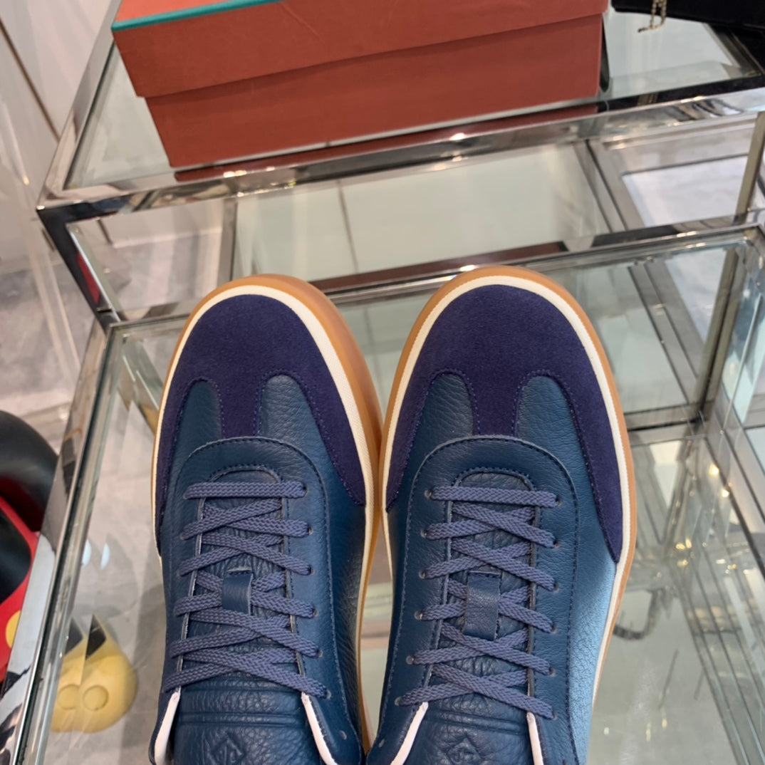 LP TENNIS WALK SNEAKERS NAVY CALFSKIN