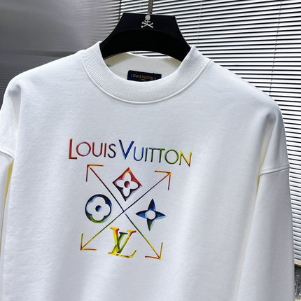 LV SWEATER IN WHITE COTTON 238811