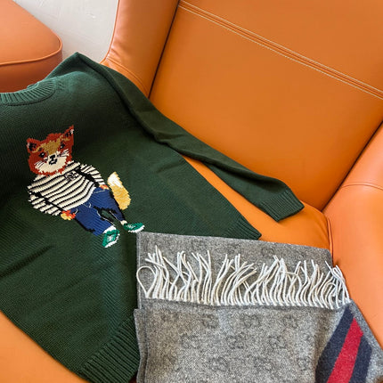 GUCCI 25S SCARF 190 IN WOOL 636373