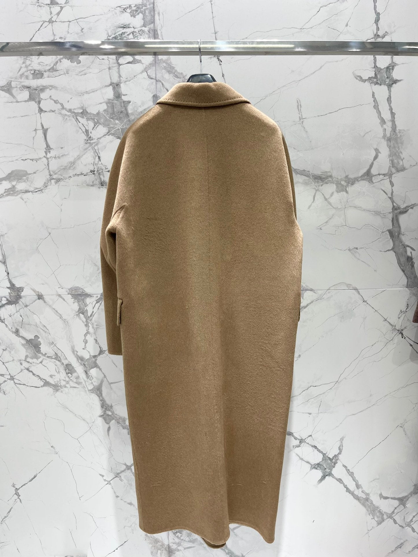 MAX MARA 25S KNITTED NOTCHED-COLLAR COAT 053