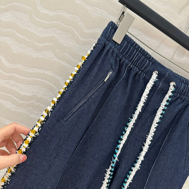 CC 25 Straight Pant Blue denim Cotton