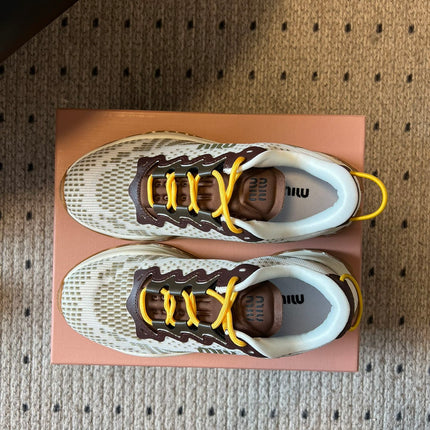 MIUMIU 26S SNEAKERS IN IVY GREEN TECHNICAL FABRIC