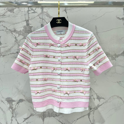 CHANEL 25S SHORT-SLEEVE CARDIGAN STYLE 111