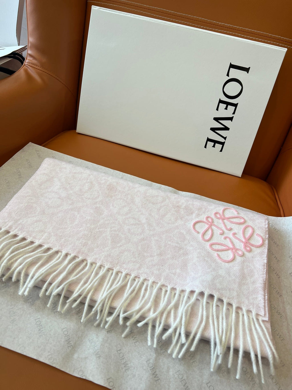 LOEWE 25S SCARF 180 IN WOOL CASHMERE 852840