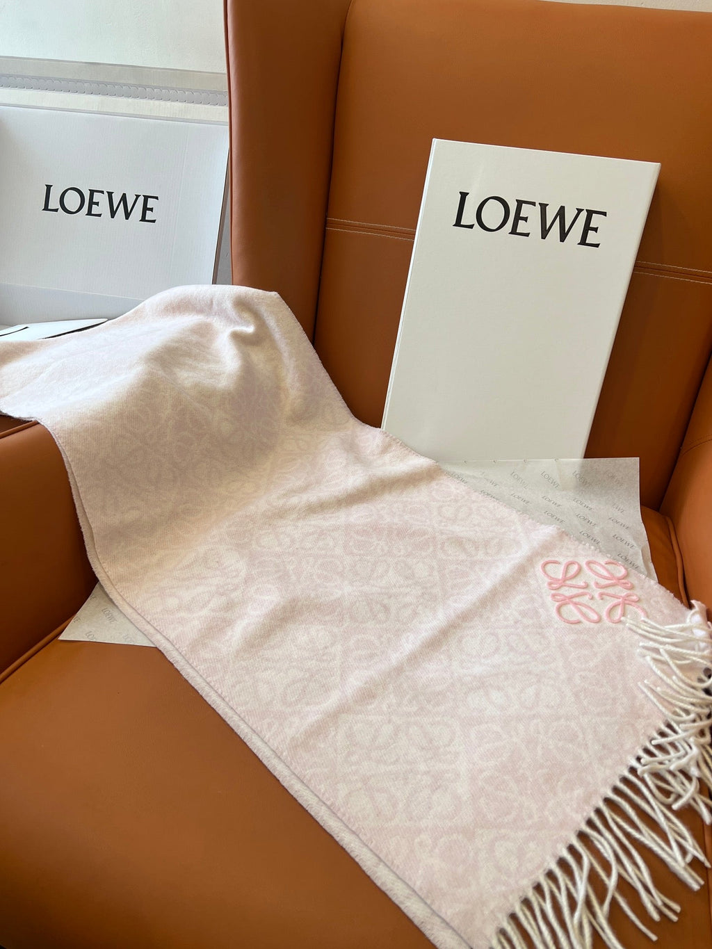 LOEWE 25S SCARF 180 IN WOOL CASHMERE 852840