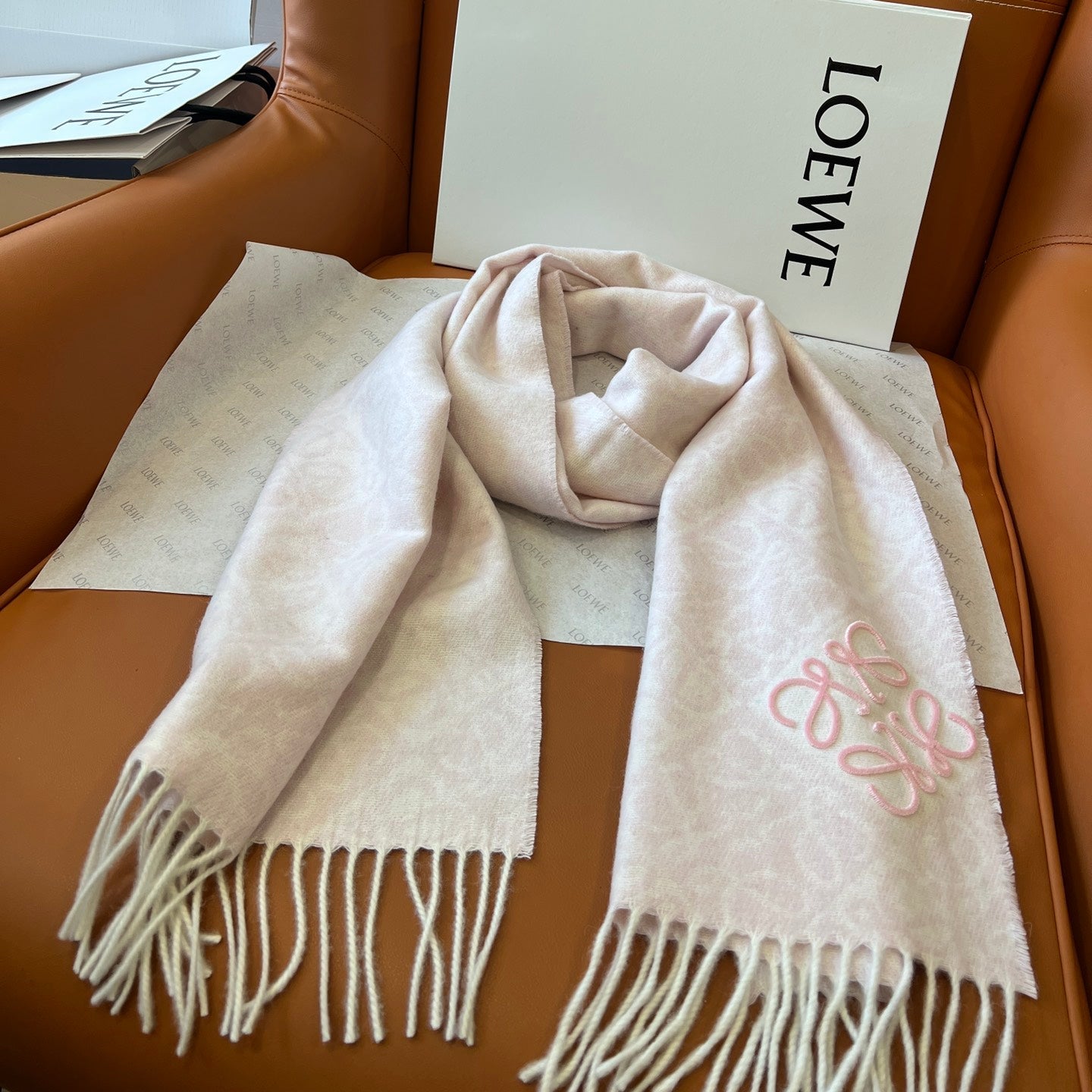 LOEWE 25S SCARF 180 IN WOOL CASHMERE 852840