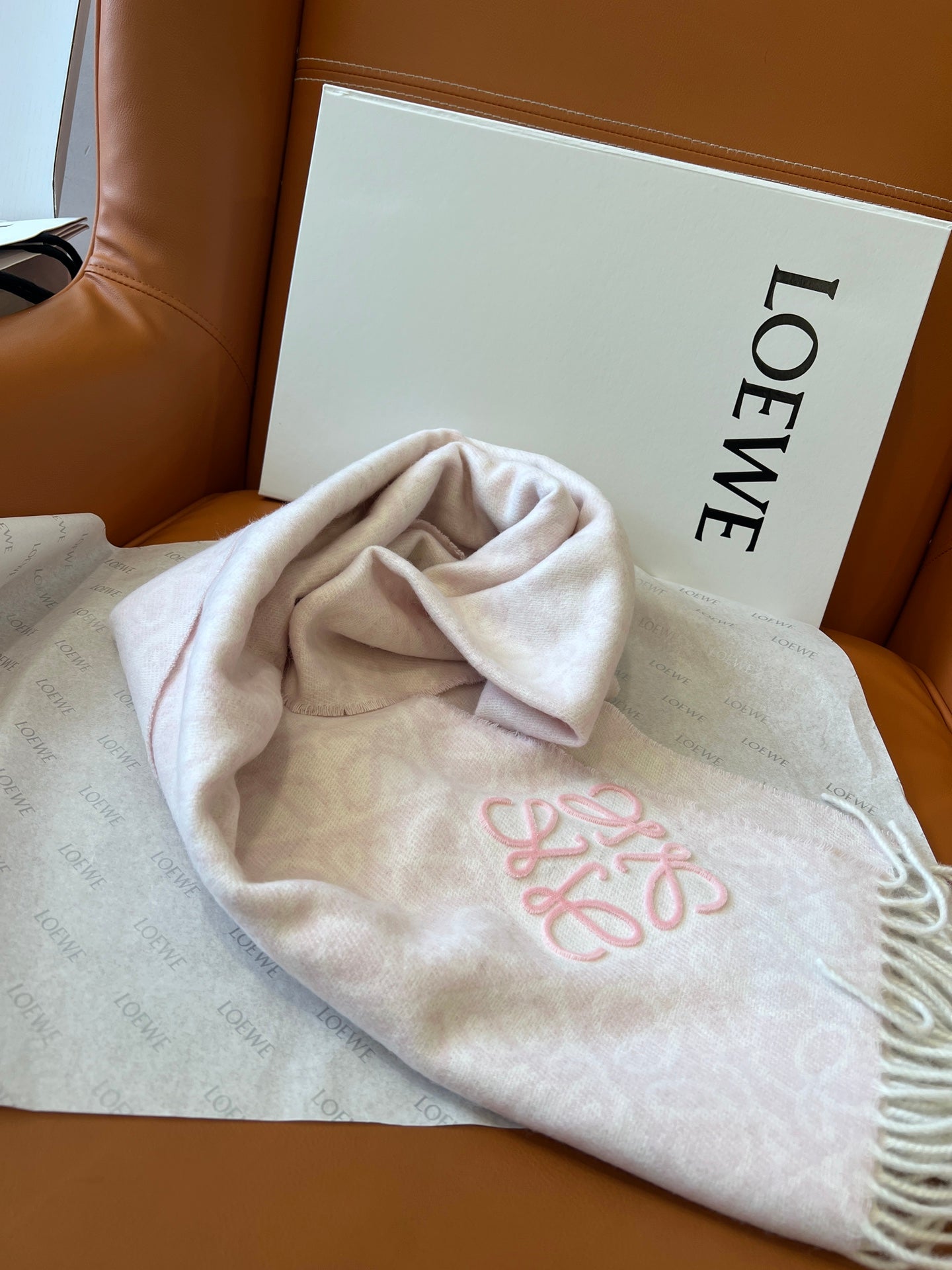 LOEWE 25S SCARF 180 IN WOOL CASHMERE 852840