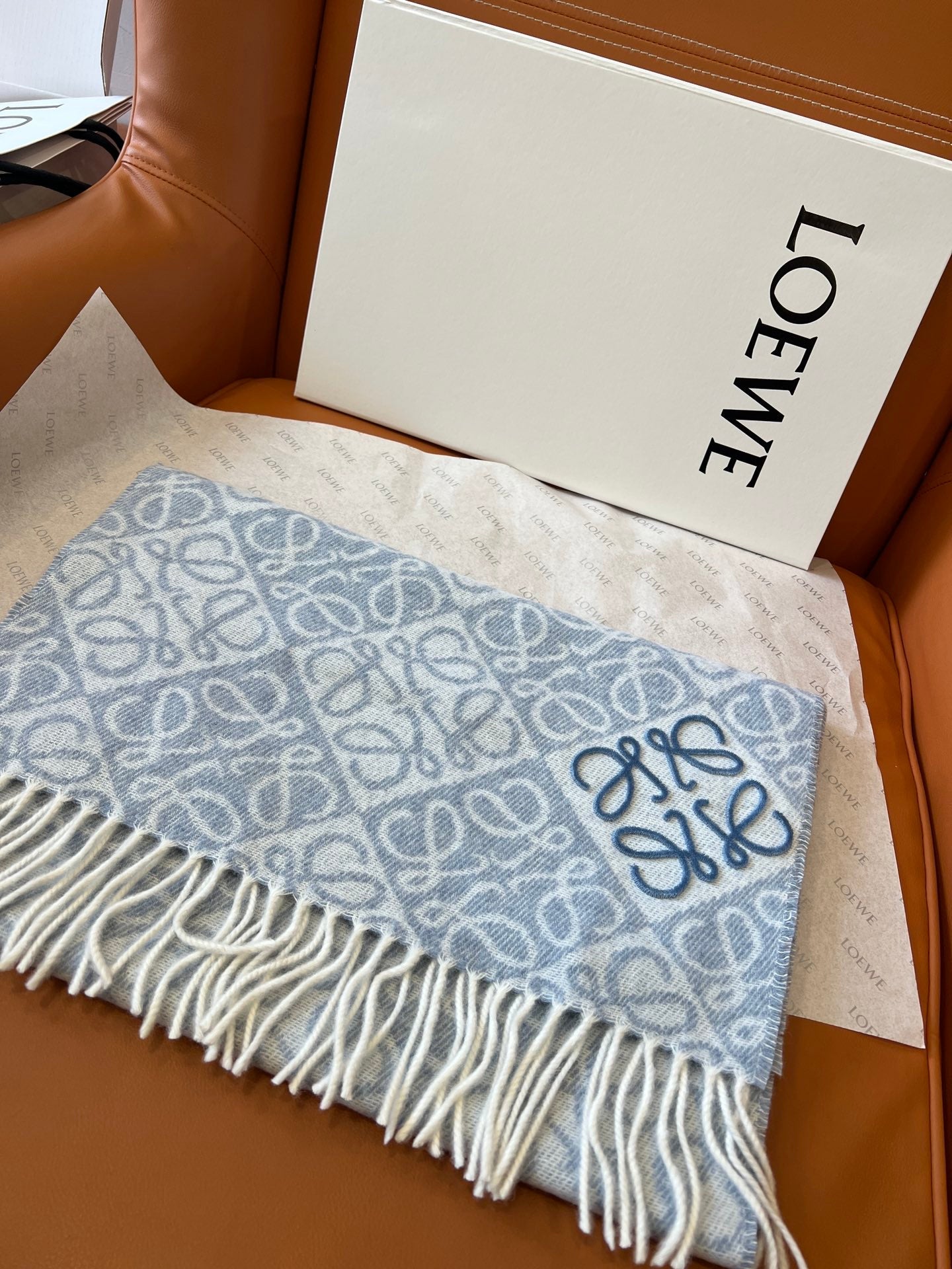 LOEWE 25S SCARF 180 IN WOOL CASHMERE 852841