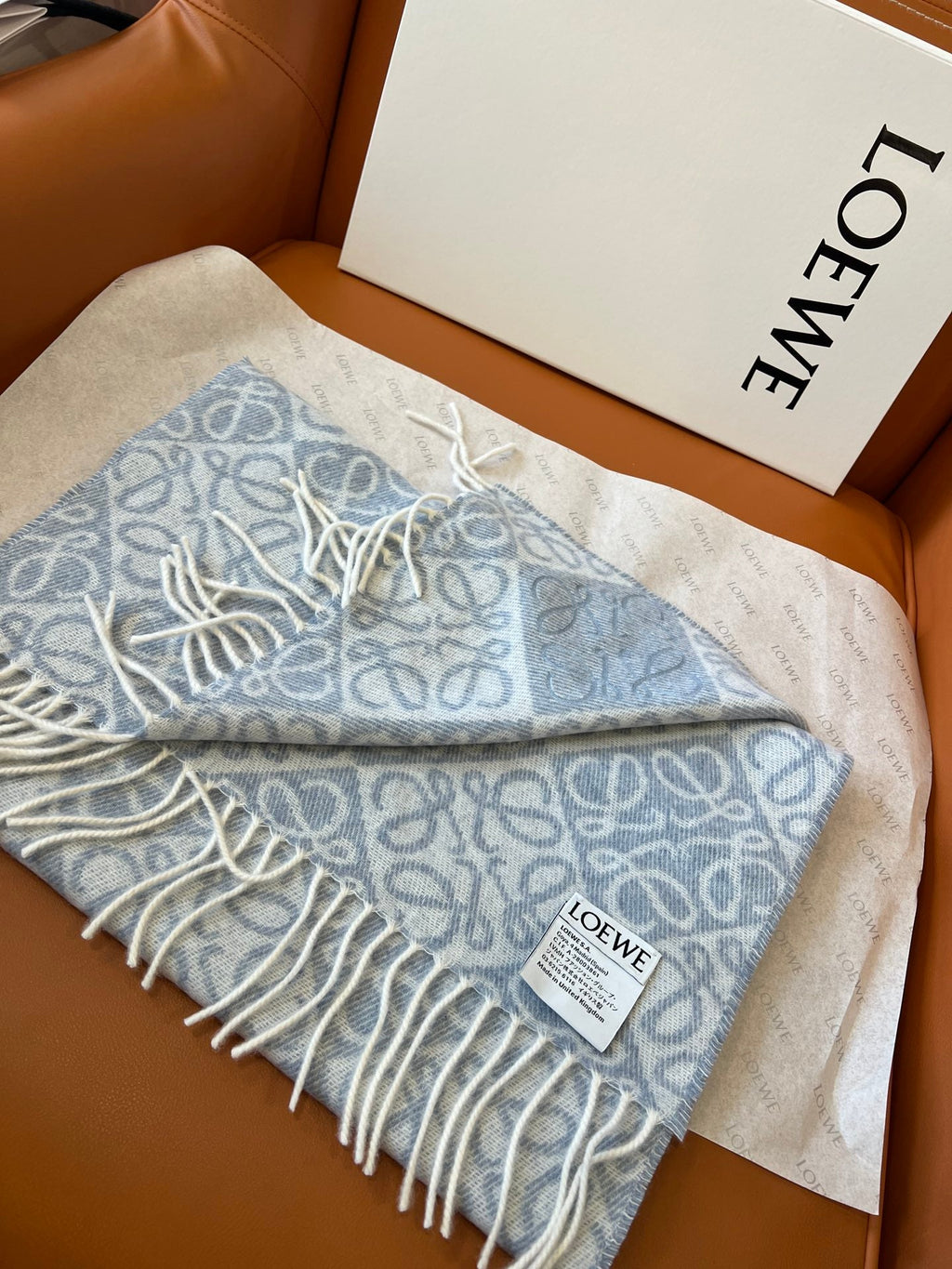 LOEWE 25S SCARF 180 IN WOOL CASHMERE 852841