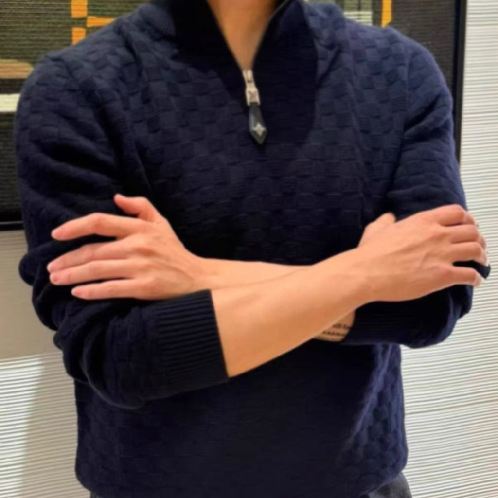 LV 25S HALF-ZIP SWEATER 0055
