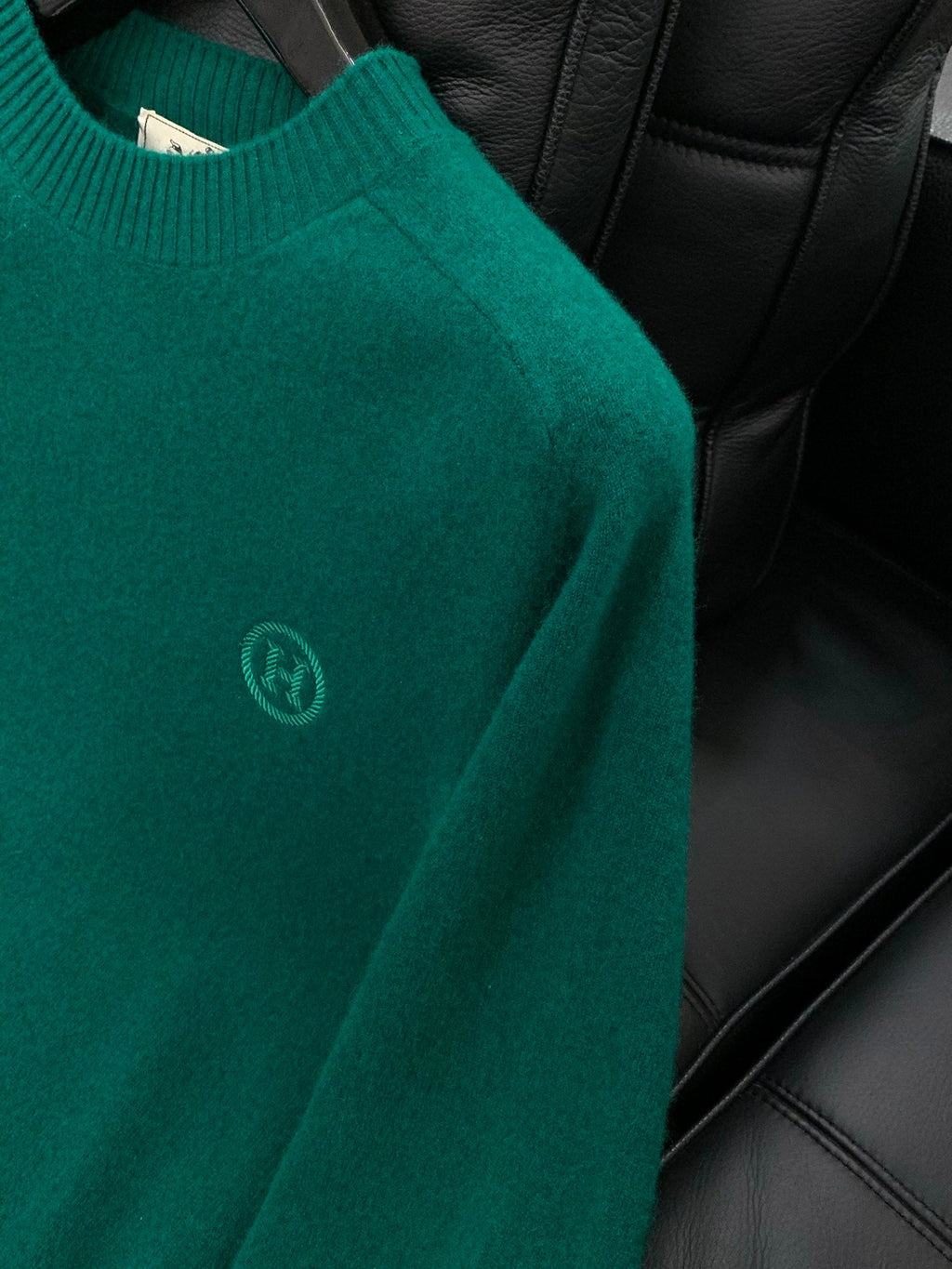 HERMES 25S LONG-SLEEVE KNITTED CREW NECK SWEATER 179