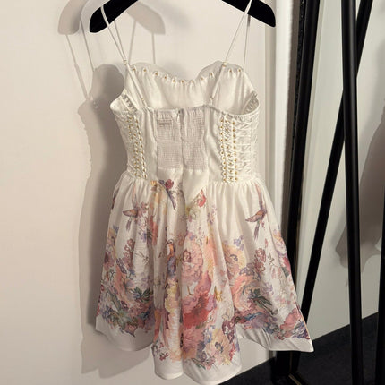 ZIMMERMANN 26S PATTERNED CAMI DRESS STYLE 9