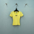 MIUMIU 26S SHORT SLEEVE KNIT T-SHIRT 1179