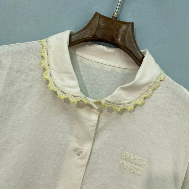 MIUMIU 26S SHORT SLEEVE SHIRT 1165