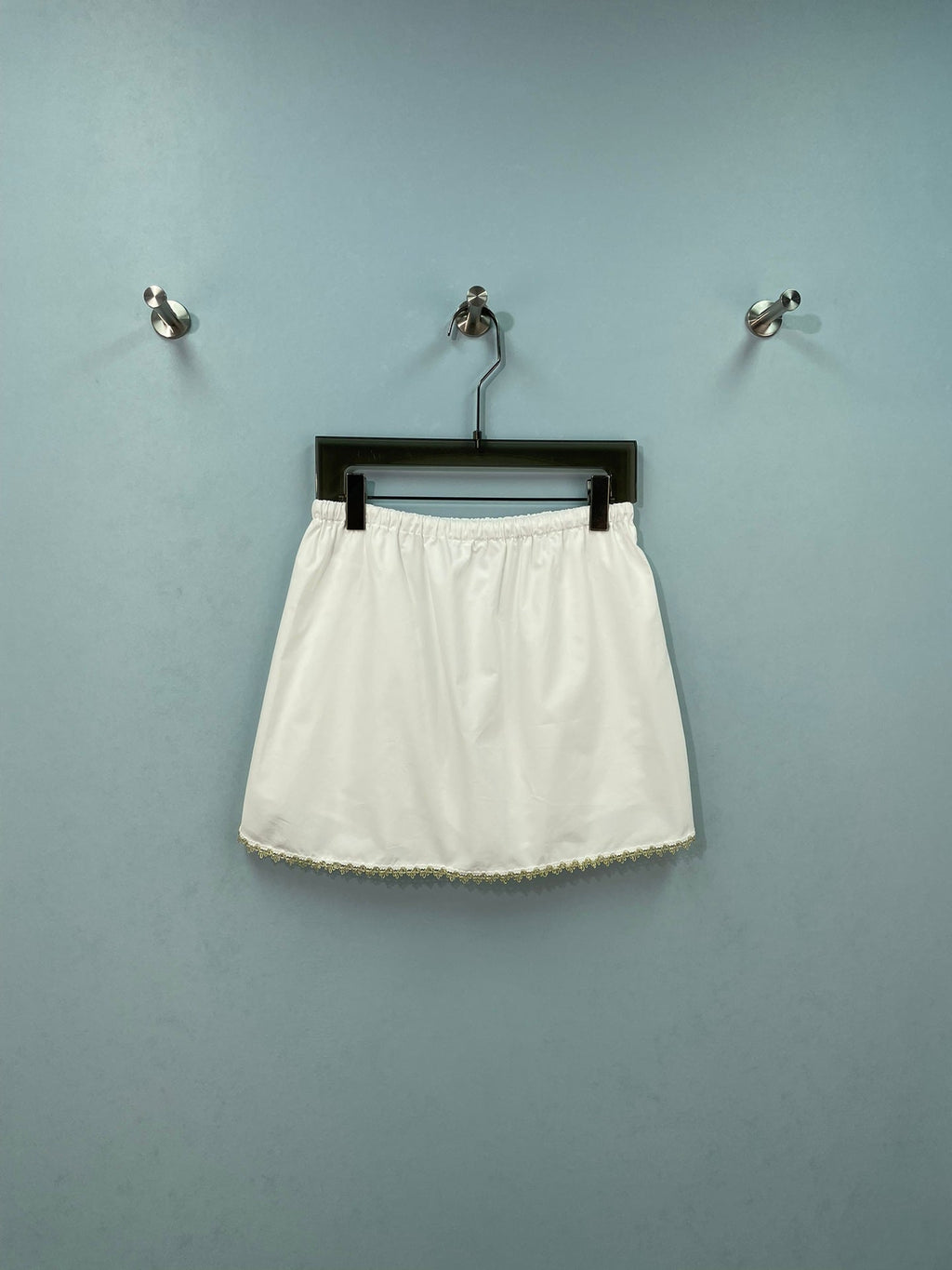 MIUMIU 26S LACE TRIM MINI SKIRT 1166