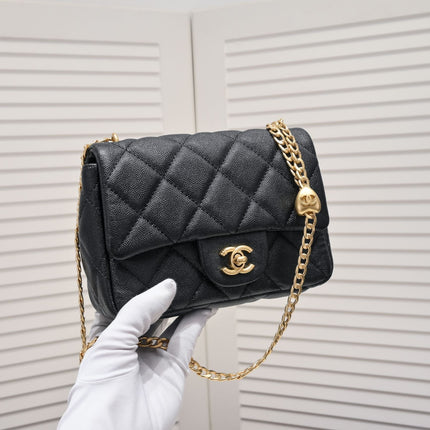 MINI FLAP BAG CAVIAR 20CM 3891 BLACK