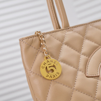 MEDALLION TOTE CAVIAR 3326 BEIGE