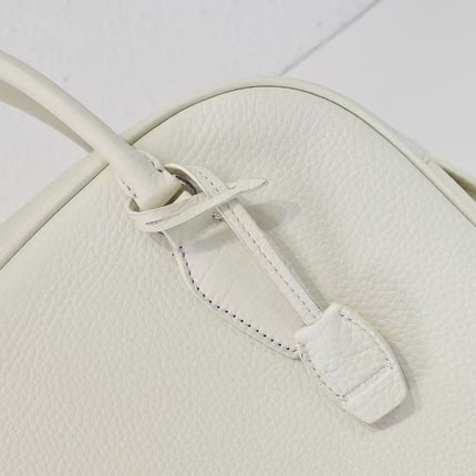 THE ROW INDIA TOTE BAG 32 IN CREAM CALFSKIN
