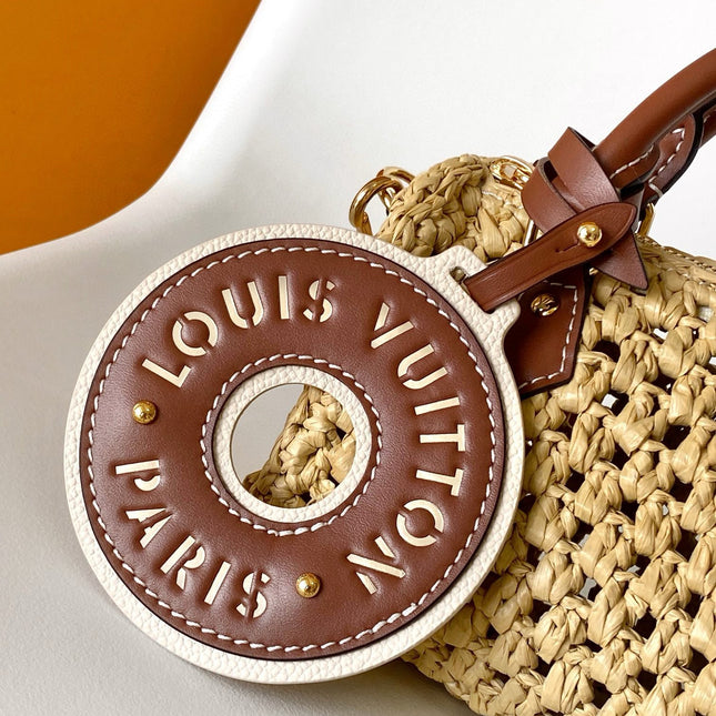 NANO SPEEDY 16 IN RAFFIA GOLD HARDWARE