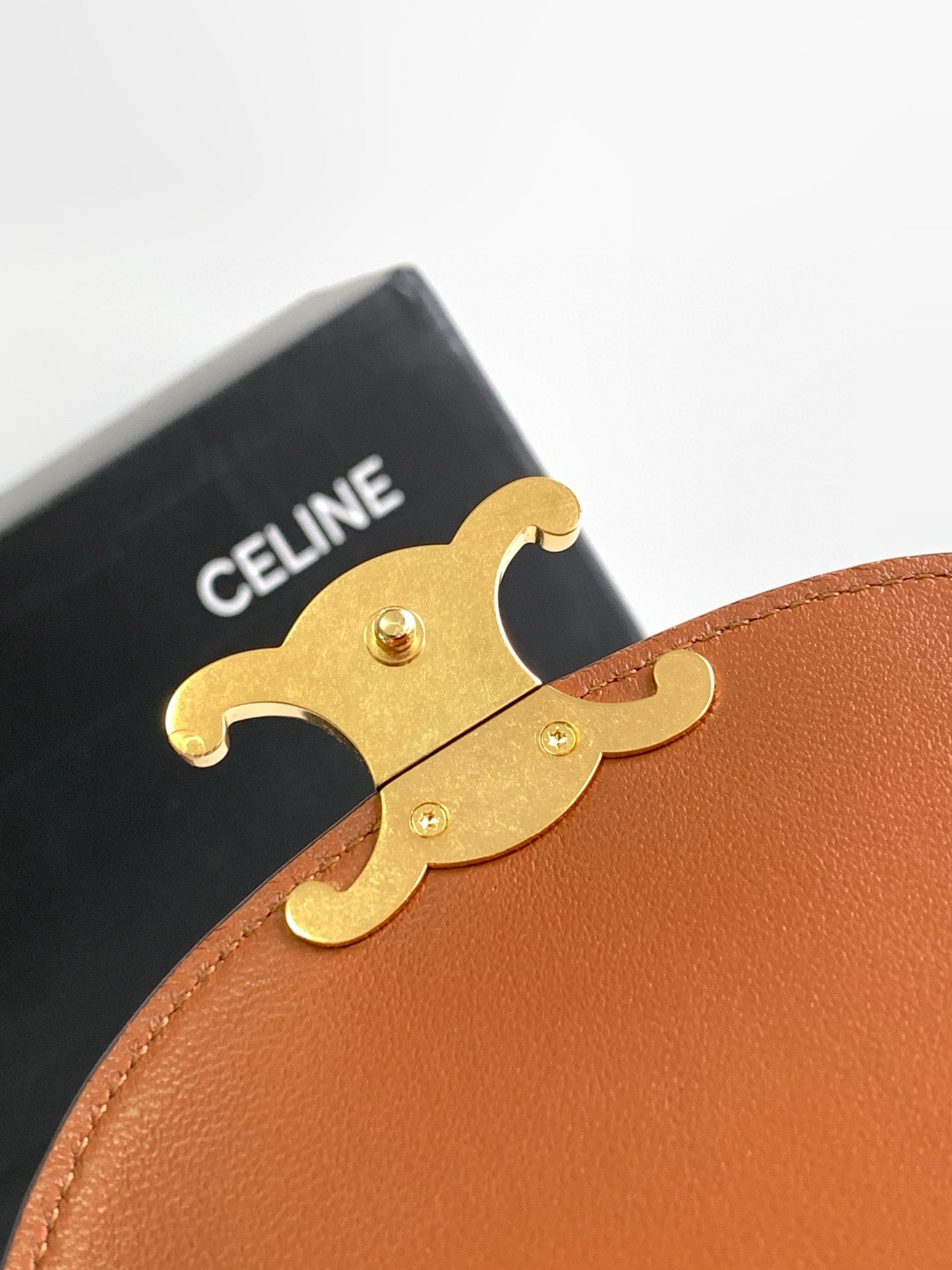 MINI BESACE CLEA 15 IN BROWN TEXTILE AND CALFSKIN
