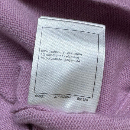 CC ICONIC SKIRT IN PINK WOOL KNIT WITH FRONT POCKETS