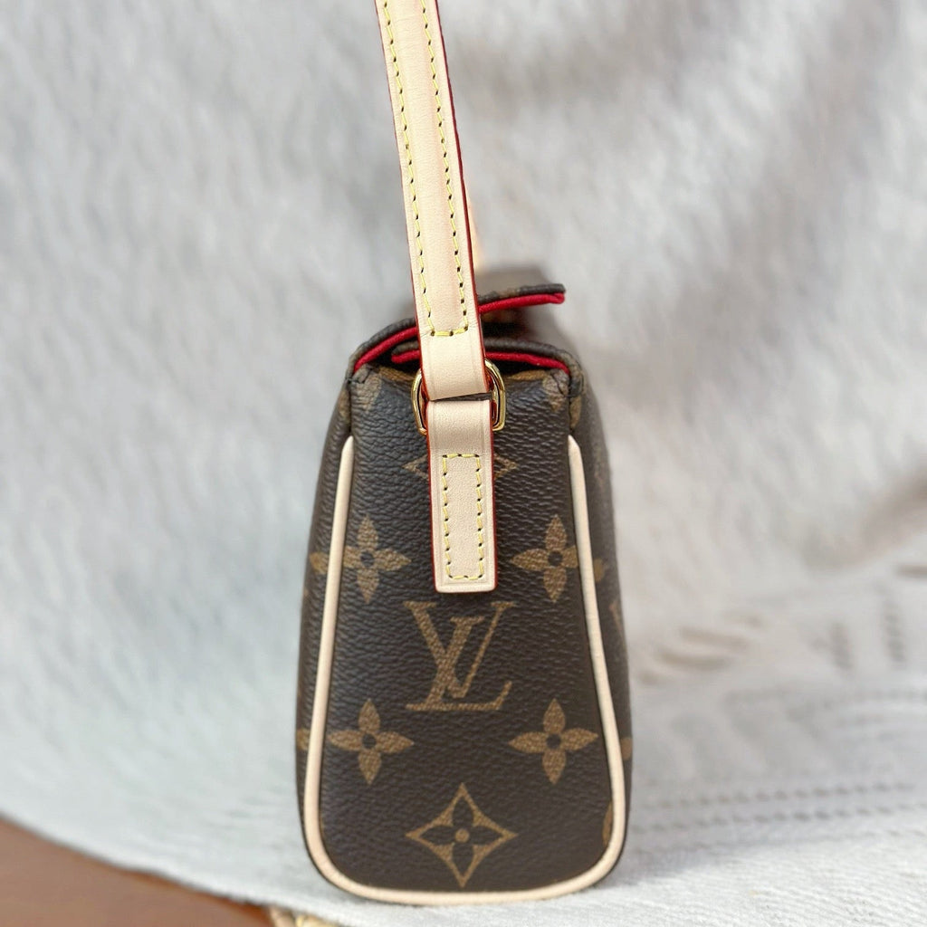 LV RECITAL SHOULDER BAG 21 IN BROWN MONOGRAM CANVAS