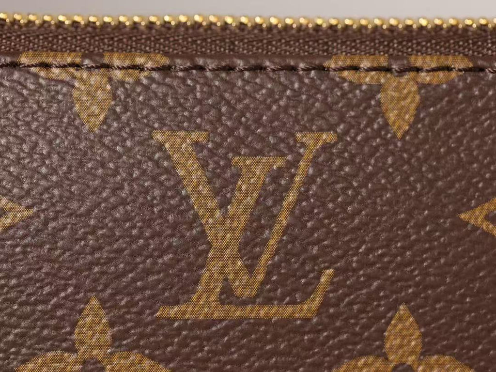 LV POCHETTE ACCESSOIRES BAG 23 IN BROWN MONOGRAM CANVAS
