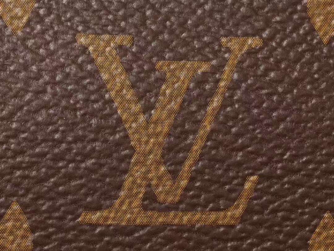 LV POCHETTE ACCESSOIRES BAG 23 IN BROWN MONOGRAM CANVAS