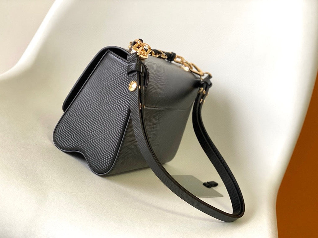 LV TWIST MM BAG 23 IN BLACK EPI LEATHER GOLD HARDWARE