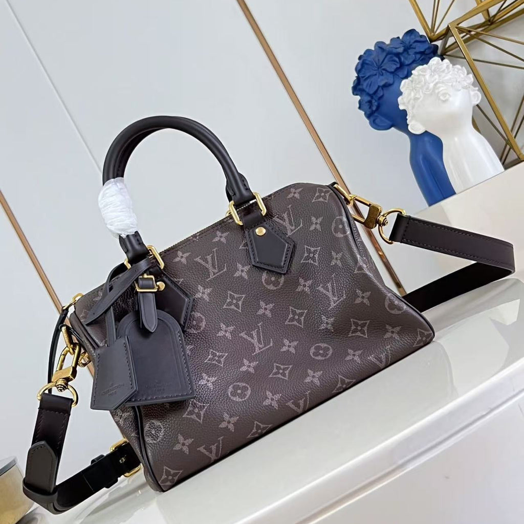 LV SPEEDY P9 BANDOULIERE 25 IN COFFE BEAN CALFSKIN