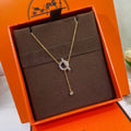 OT BUCKLE FULL DIAMOND NECKLACE