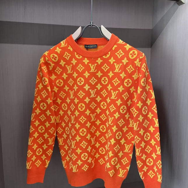 LV SWEATER IN RED AND YELLOW STYLE 001