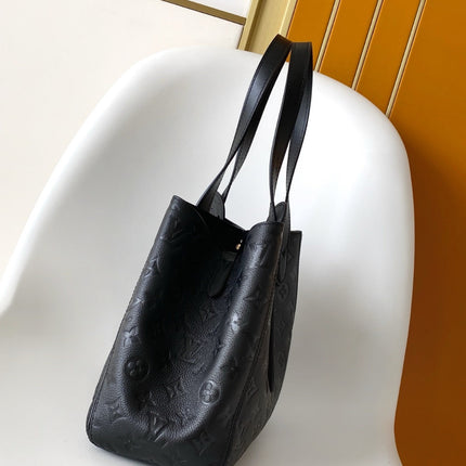 LV ALL IN ONE SHOULDER BAG 40 IN BLACK CALFSKIN