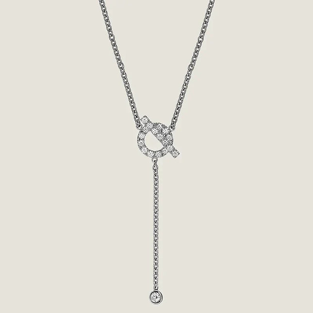 FINESSE SILVER DIAMOND NECKLACE