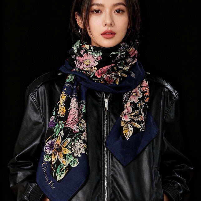 DIOR 26S SCARF 140CM IN CASHMERE SILK 309359