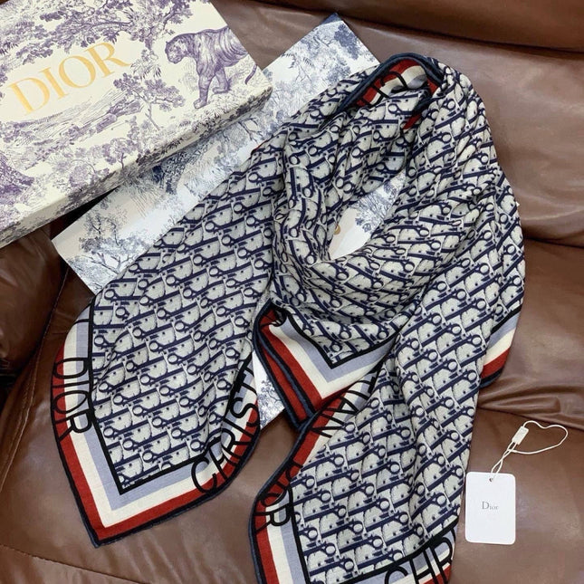 DIOR 26S SCARF 140CM IN CASHMERE SILK 311938