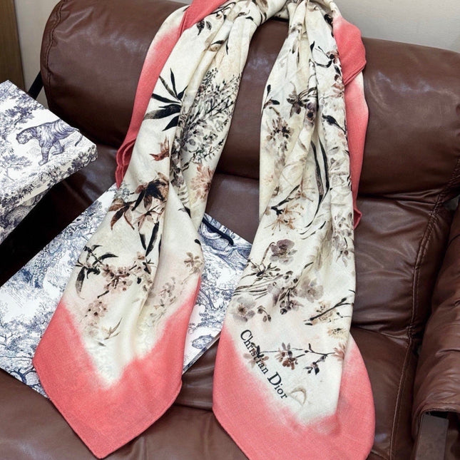 DIOR 26S SCARF 140CM IN CASHMERE SILK 311969