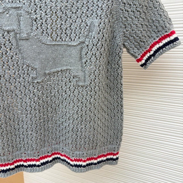 THOM 26S SHORT-SLEEVED KNIT TOP STYLE 158