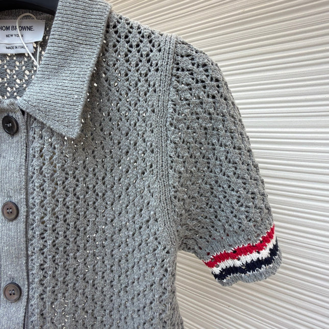 THOM 26S SHORT-SLEEVED KNIT POLO SHIRT STYLE 153