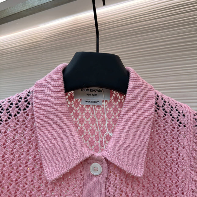 THOM 26S SHORT-SLEEVED KNIT POLO SHIRT STYLE 151