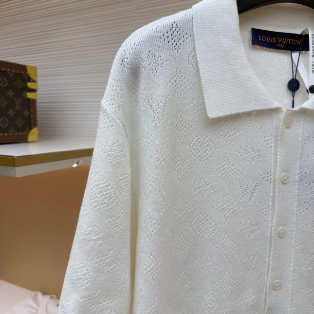 LV 26S SHORT-SLEEVED KNIT POLO SHIRT STYLE 206