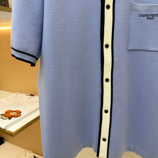 LV 26S SHORT-SLEEVED KNIT POLO SHIRT STYLE 204