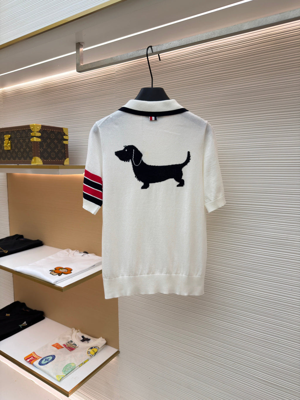 THOM 26S SHORT-SLEEVED KNIT POLO SHIRT STYLE 150
