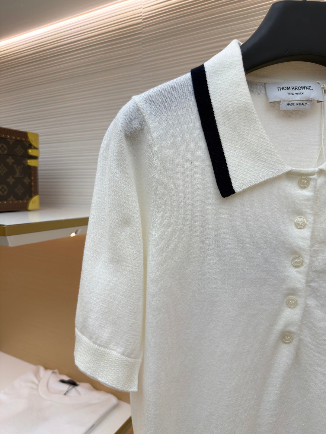 THOM 26S SHORT-SLEEVED KNIT POLO SHIRT STYLE 150